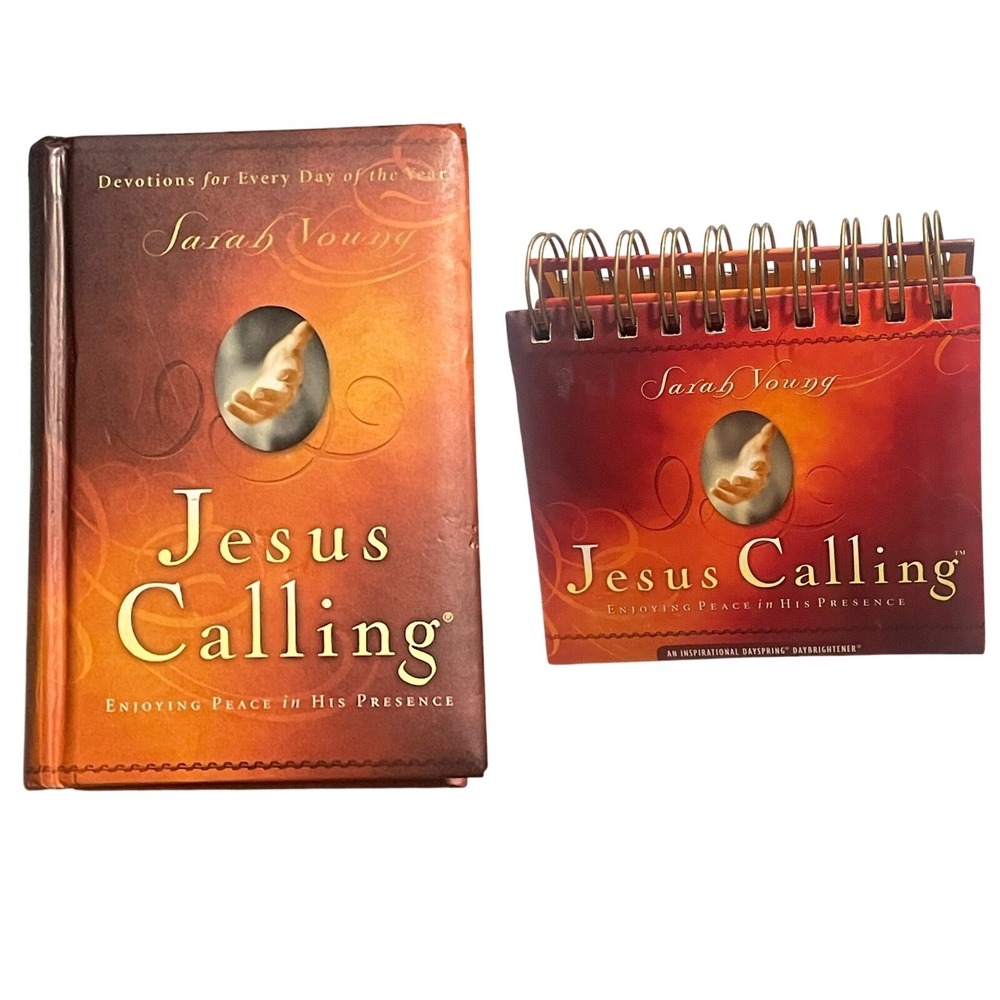 Jesus Calling Book and Desk Daily Devotional Calendar by Sarah Young